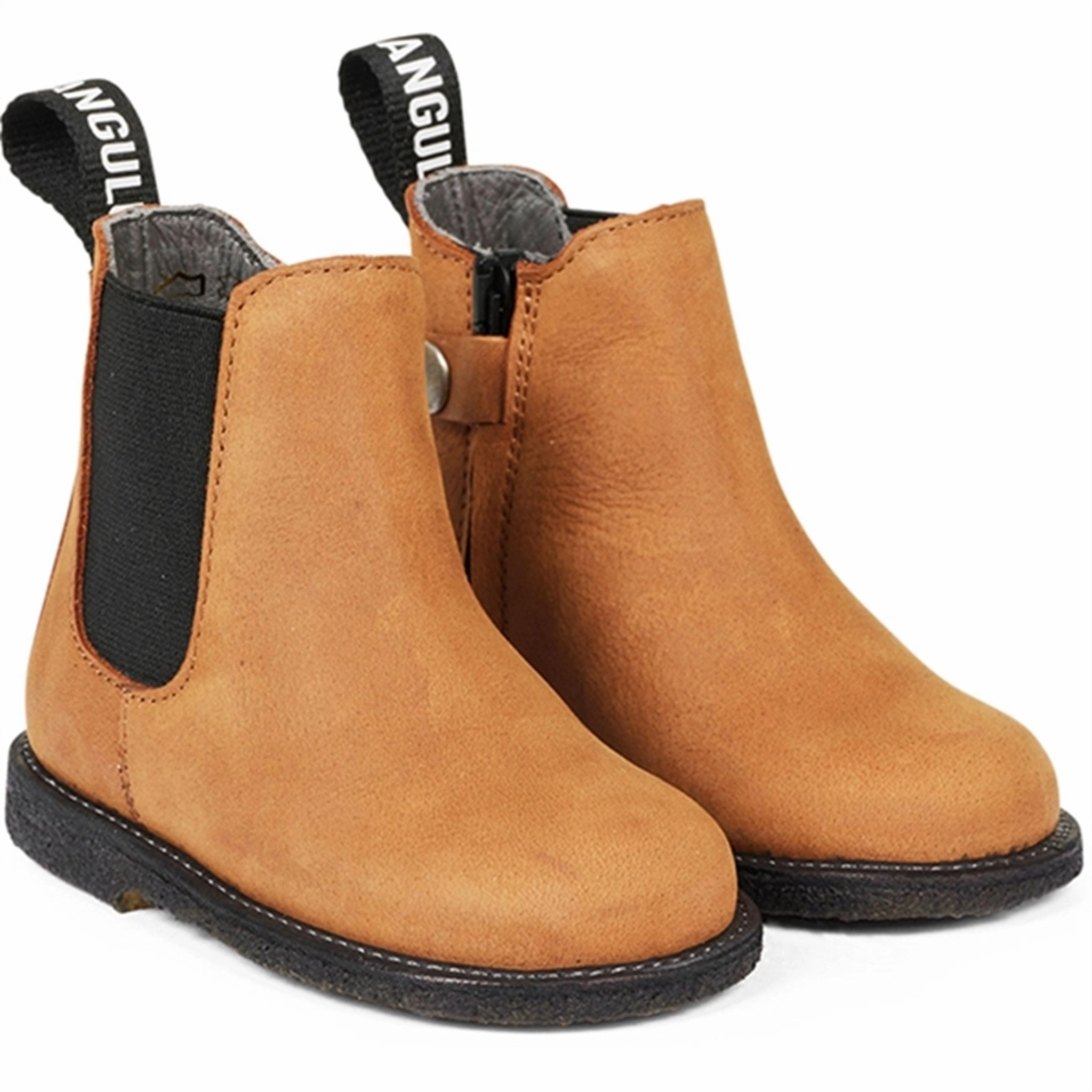 Daily Balance Angulus Begynder Chelsea Boots Dark Cognac/Black Elastic