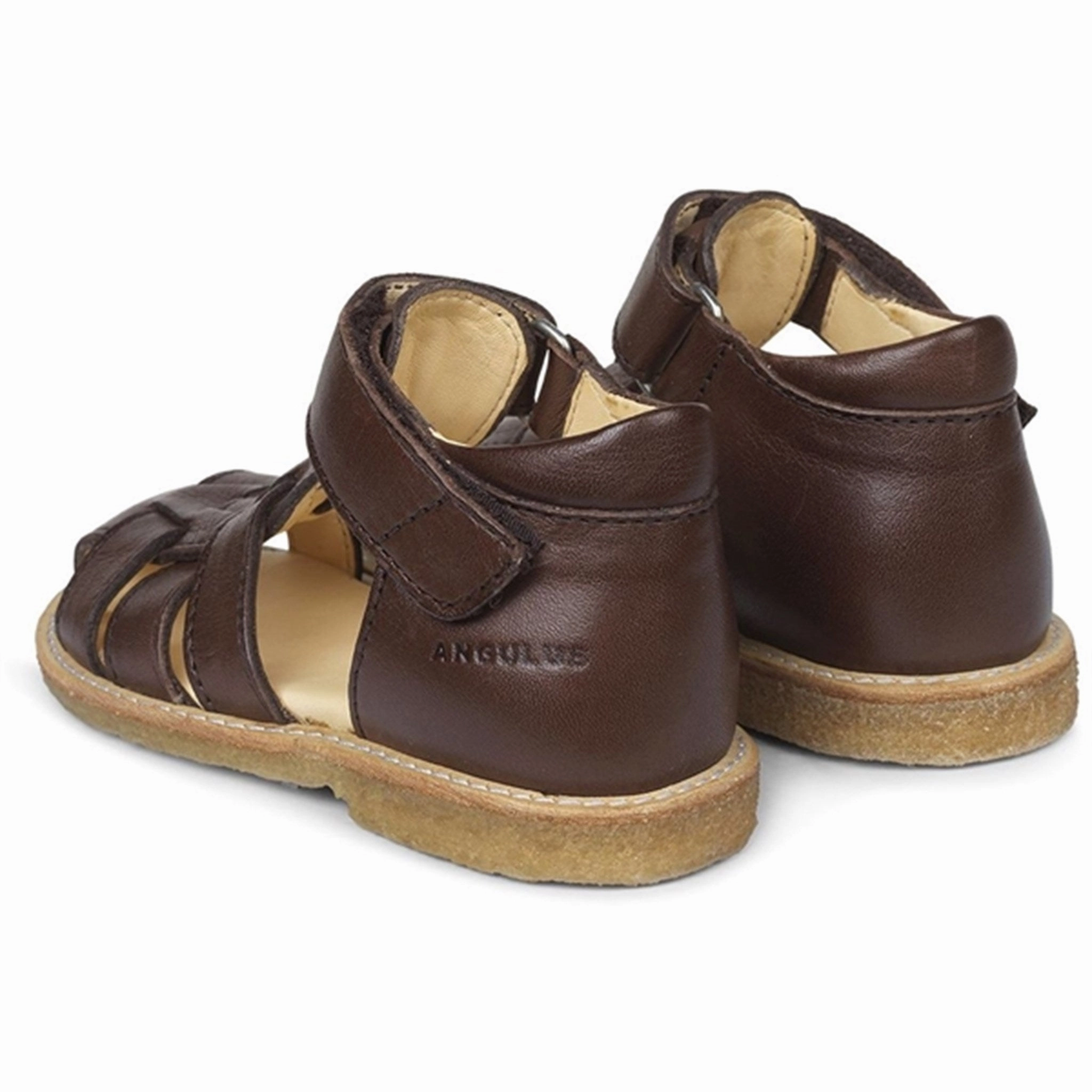 The Now Look Your City System Angulus Begynder Sandal W. Velcro Dark Brown