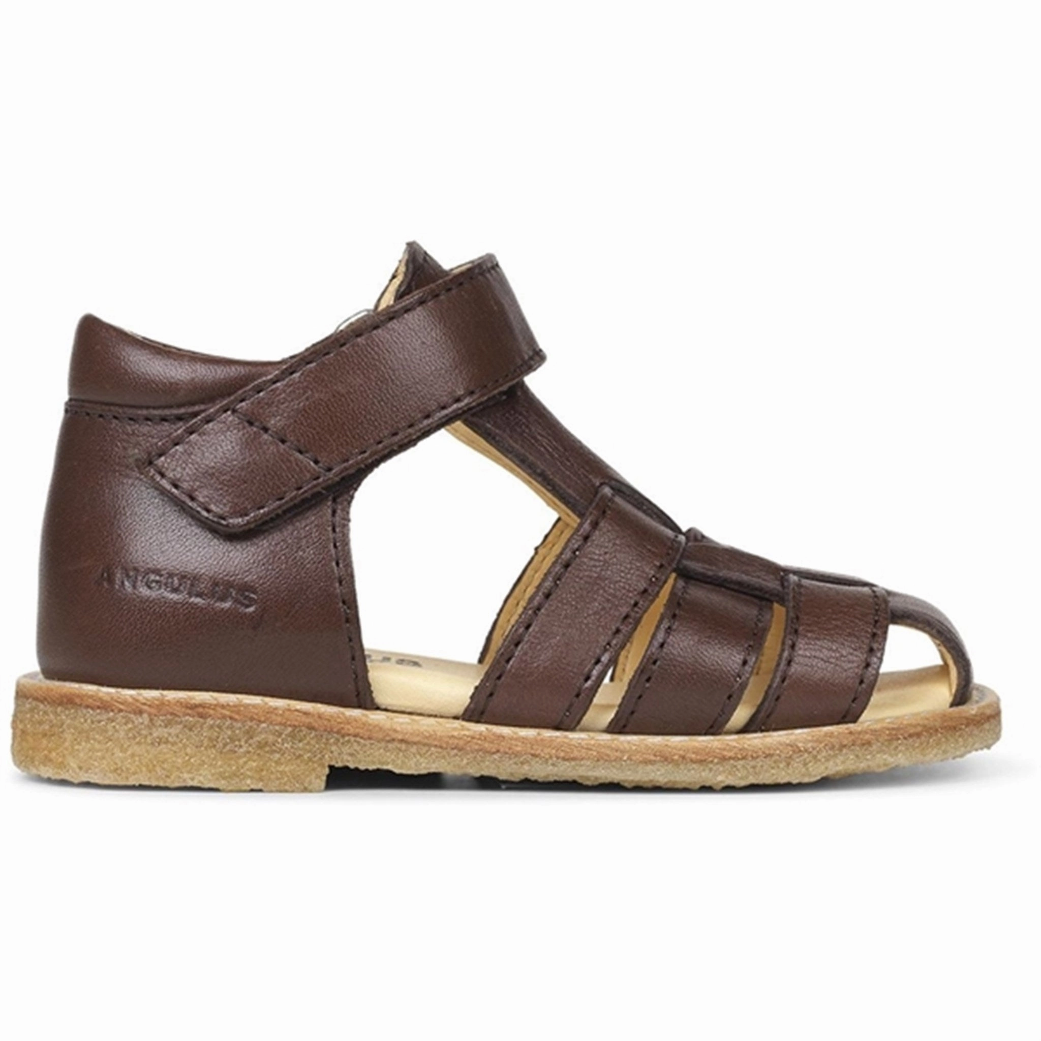 Angulus Begynder Sandal W. Velcro Dark Brown The New Essential Go With Flow
