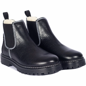 Adapt Your Pace Angulus Black/Black Chelsea Boot With Soft Wool Lining