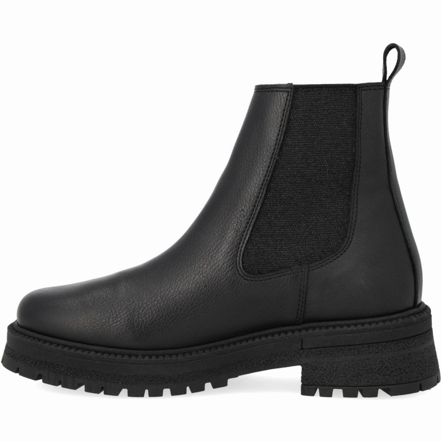 Urban Toolkit Angulus Black/Black Glitter Elastic Chelsea Boot With Elastic On Track Sole