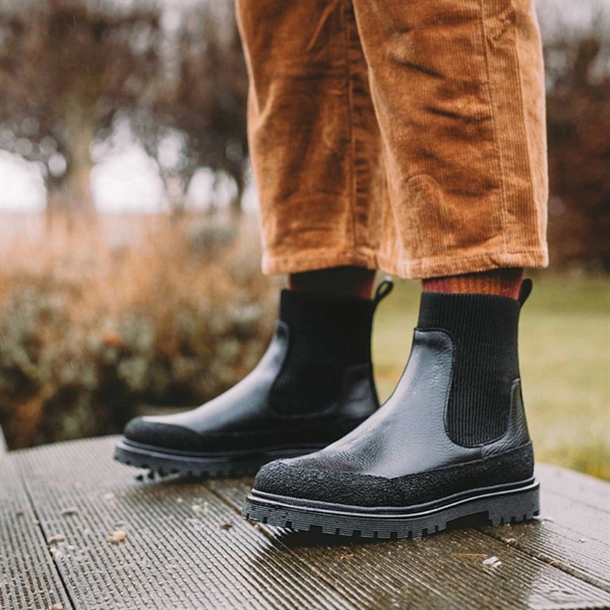 Simplify Style Angulus Boots W. Elastic Black 6110-101-8711-1321/1933