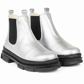 Refined Looks Angulus Boots With Elastic Band Silver/Black