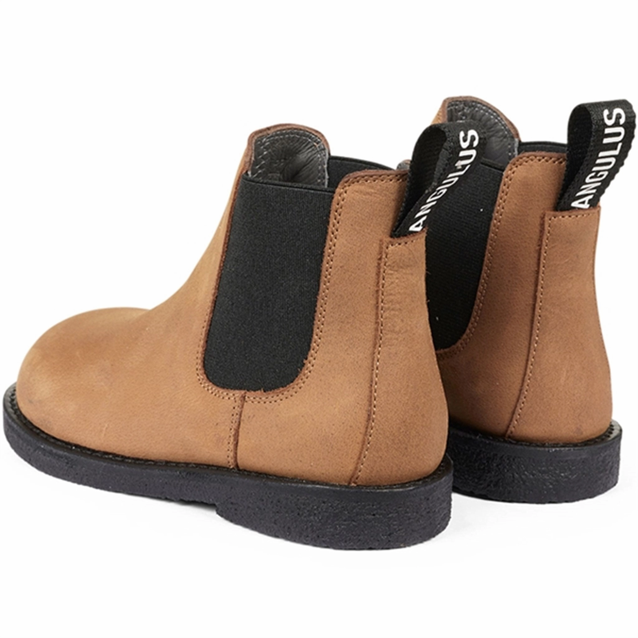 Made To Perform Multi-Context Style Angulus Chelsea Boots Dark Cognac/Black Elastic