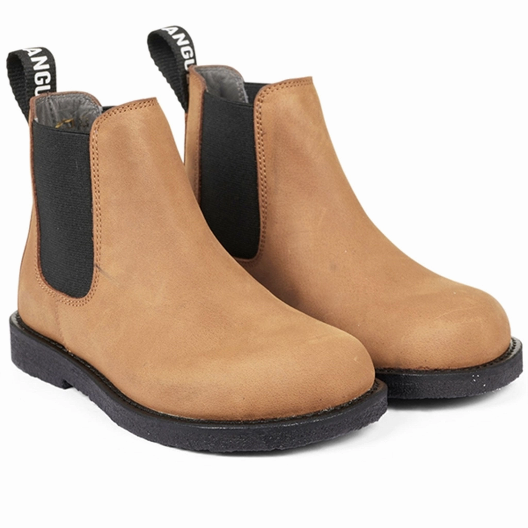 Style Built In Crafted In Flow Angulus Chelsea Boots Dark Cognac/Black Elastic