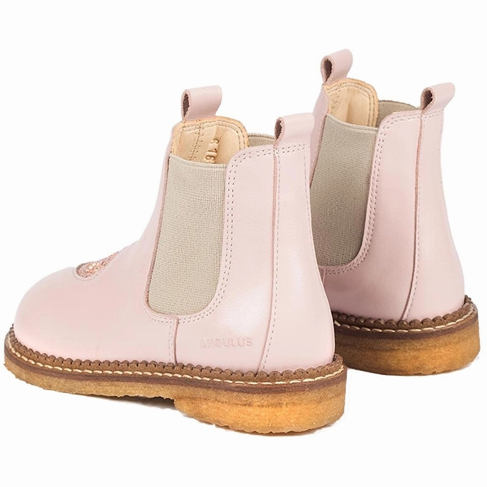Angulus Chelsea Boots Pale Rose/Rose Glitter/Beige Go-Anywhere Style Built For Today