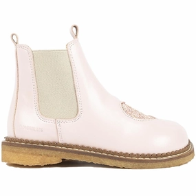 Angulus Chelsea Boots Pale Rose/Rose Glitter/Beige Quiet City Style Your Daily Function