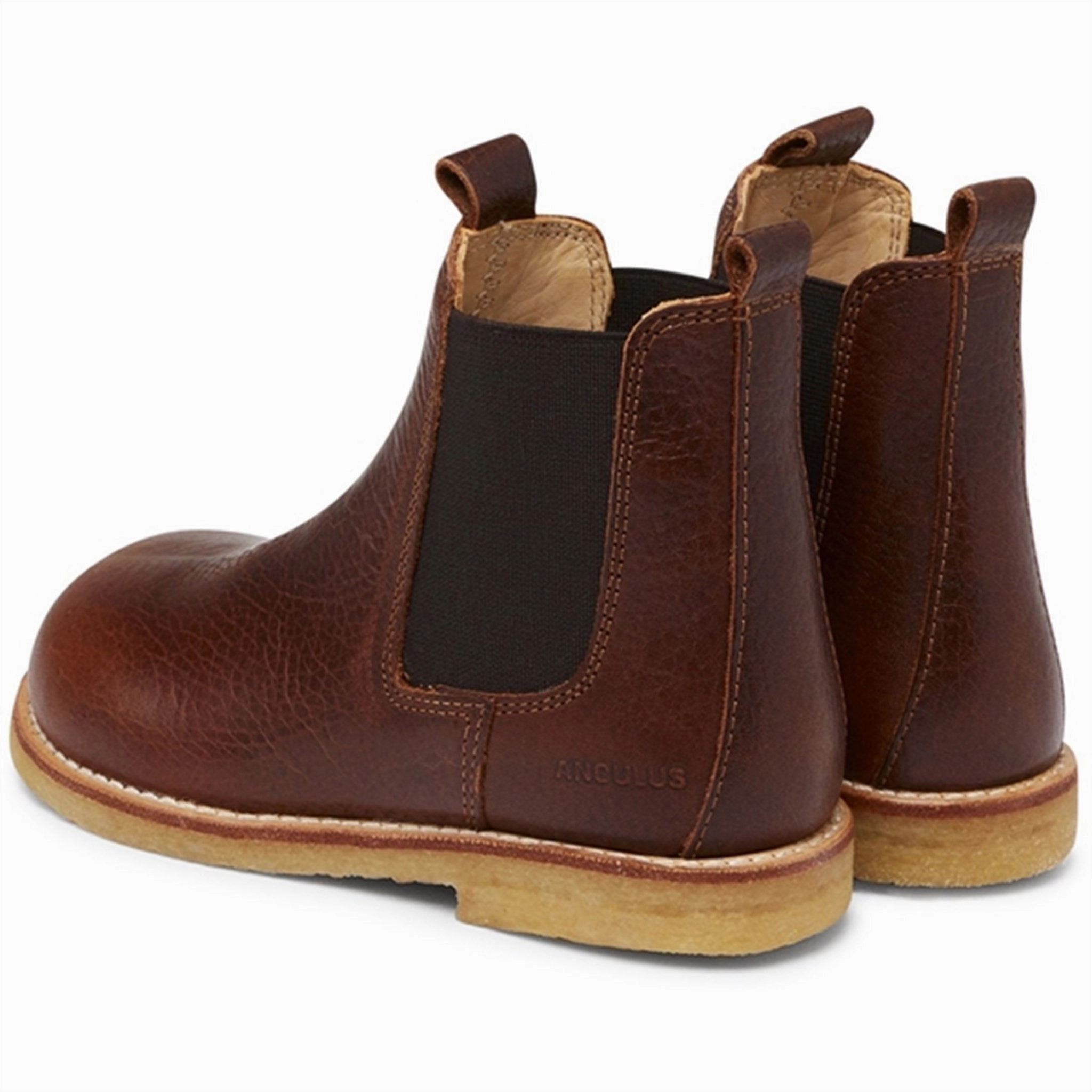 Go-Gear City-Proof Angulus Chelsea Boots With Elastic Band Dark Brown/Brown