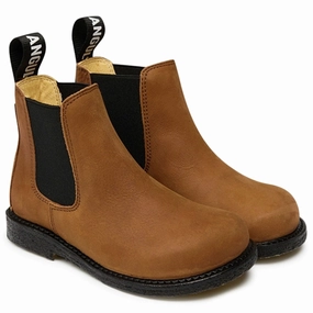 Angulus Chelsea Boots With Elastic Cognac/Black Expressive Minimal Urban Focus