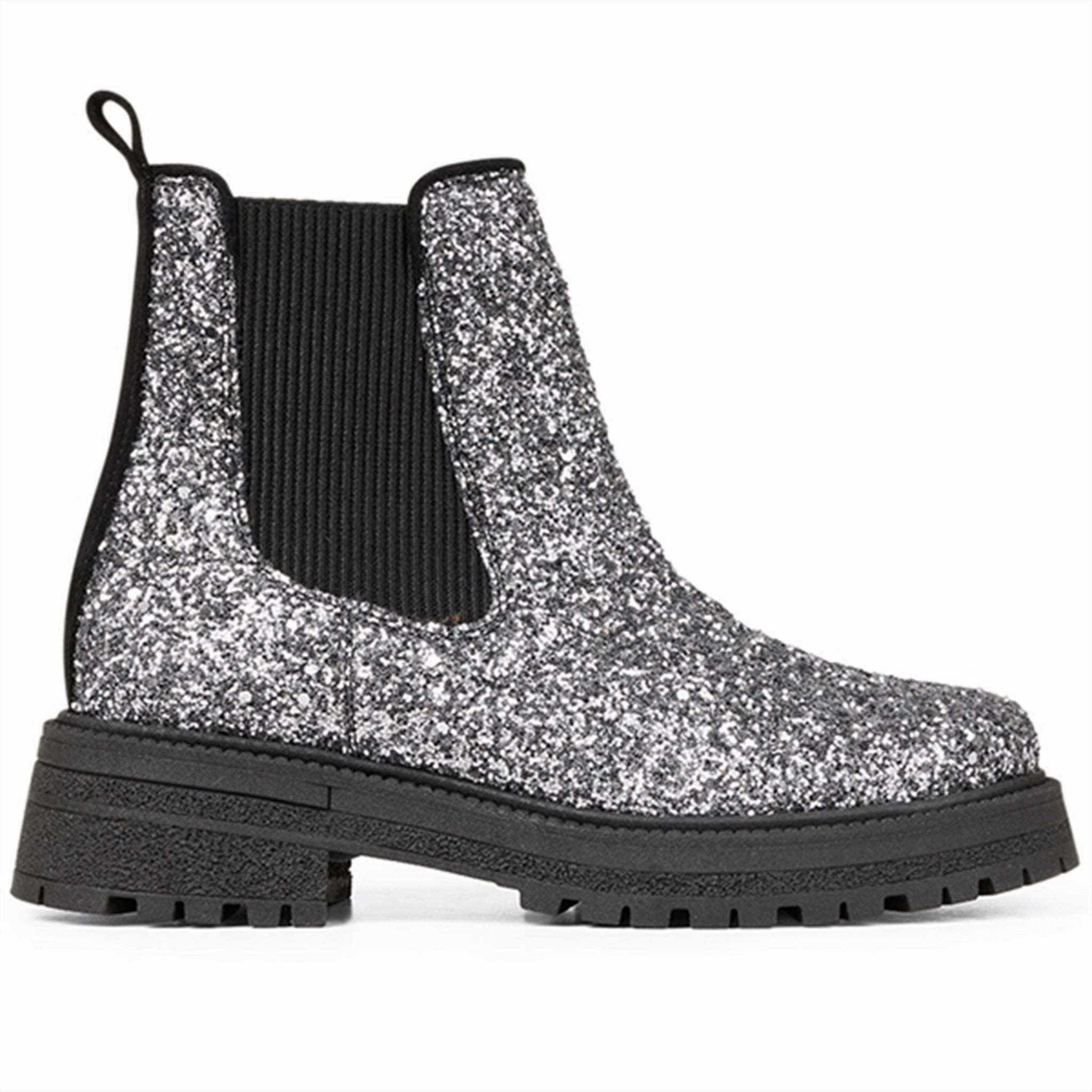 Light Motion Gear Crafted For Calm Angulus Chelsea Boots With Track-Sole Dusty Lavender Glitter/Black/Black