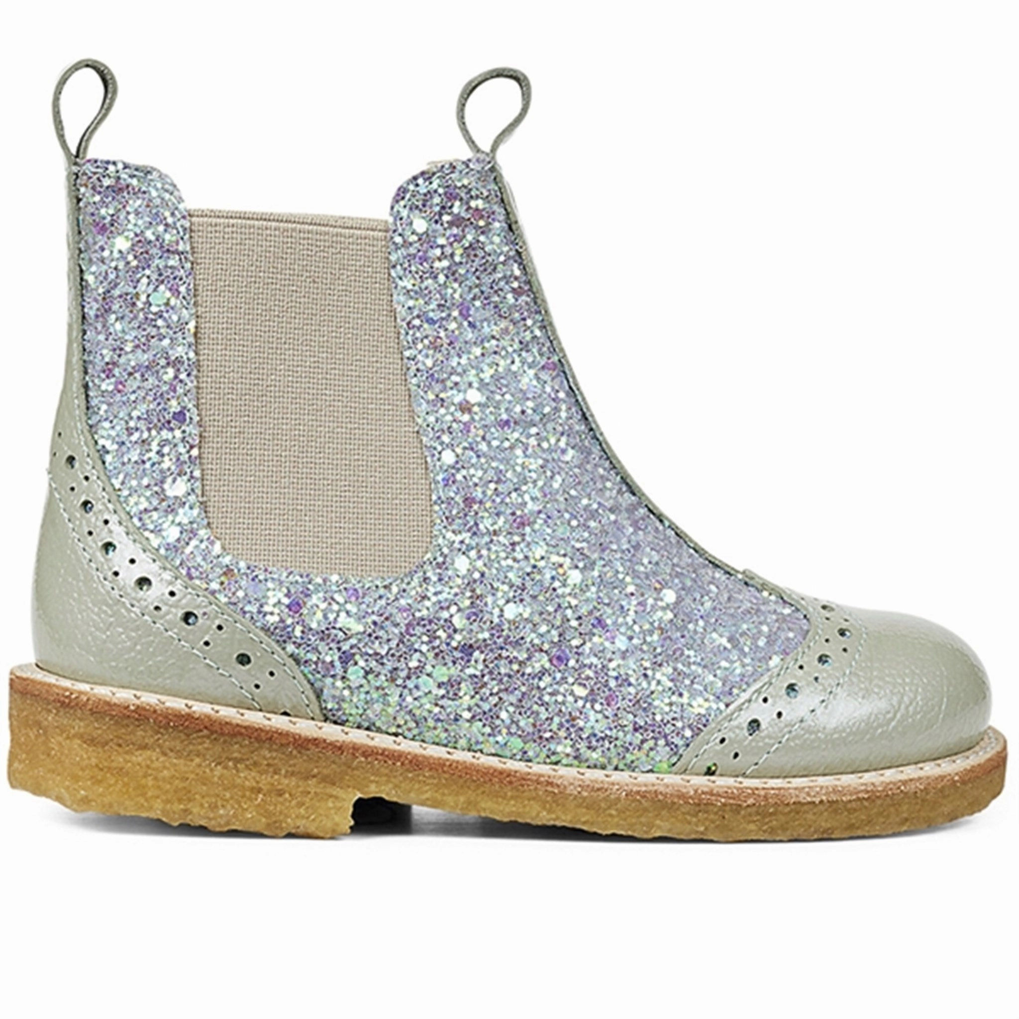 Flowwear Angulus Chelsea St?Vlet W. Elastic Band Mint/Mint Glitter/Beige