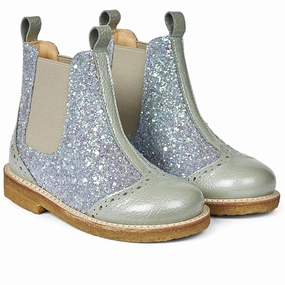 Angulus Chelsea St?Vlet W. Elastic Band Mint/Mint Glitter/Beige Live-Core