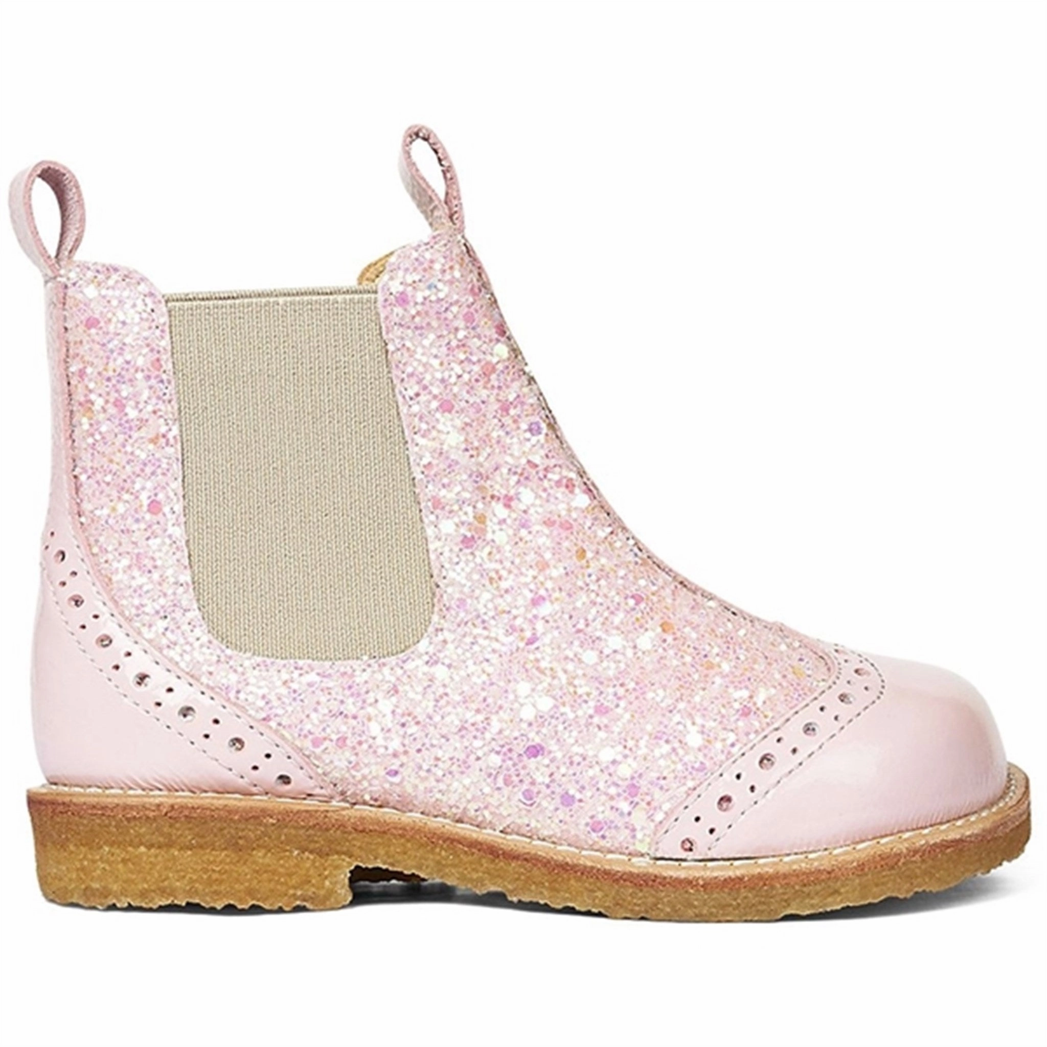 Precision In Style Your Daily Function Angulus Chelsea St?Vlet W. Elastic Band Rose/Rose Glitter/Beige