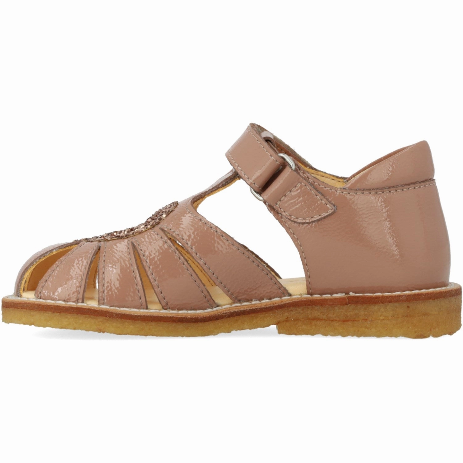 Angulus Clay/Clay Glitter Hjertesandal Med Glitter Hjerte Calm-Driven Fit