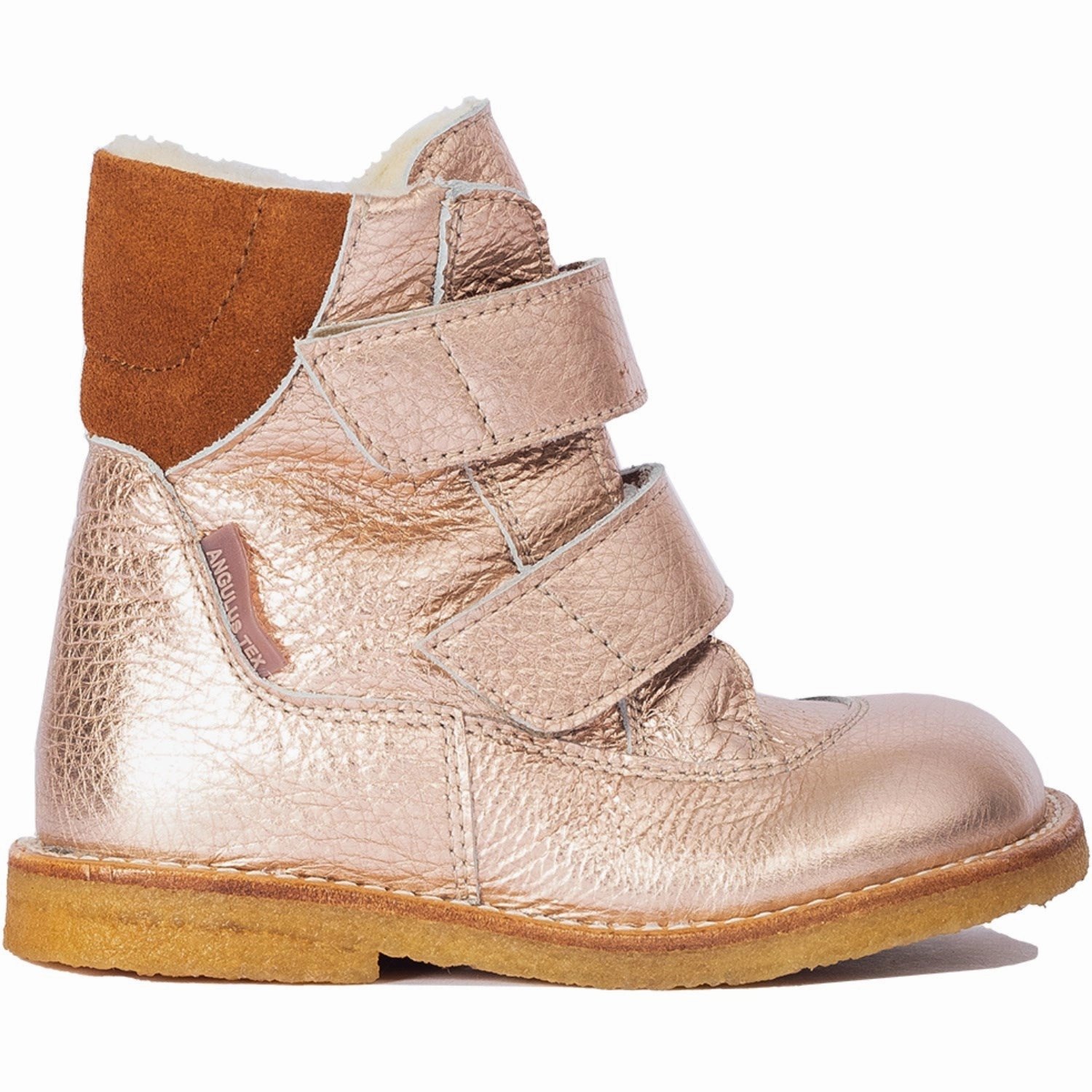 Quiet Performance Shift-Mode Angulus Copper/Cognac Tex Boot With Velcro Closure