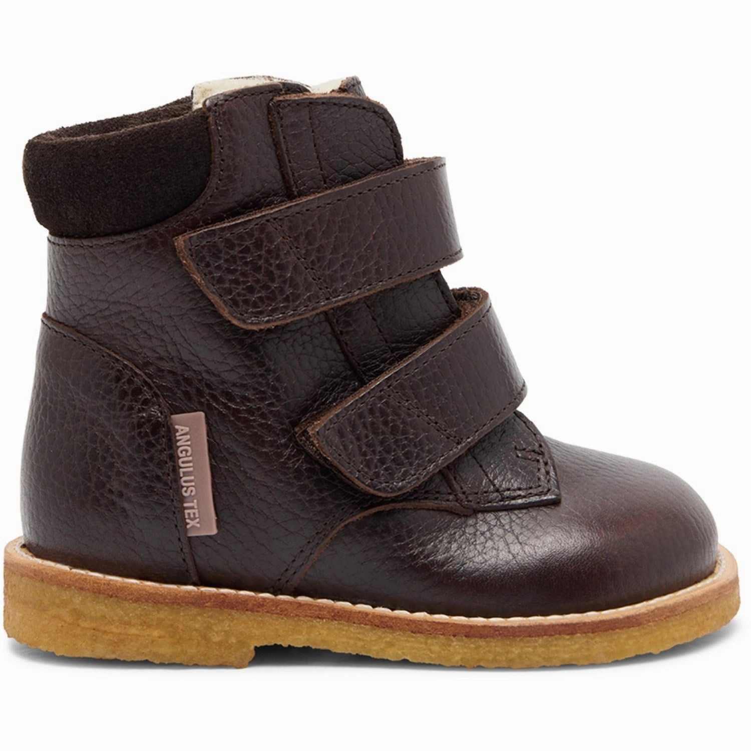 Angulus Dark Brown/Dark Brown Beginners Tex-Boot Med Velcro Closure Refined Versatility Dynamic Essentials