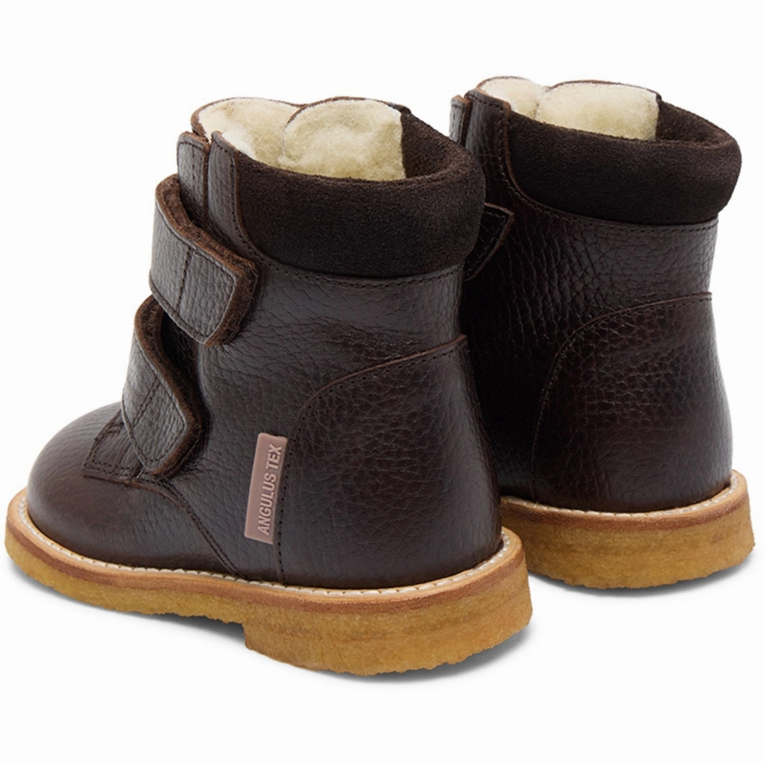 Motion-Elevated Angulus Dark Brown/Dark Brown Beginners Tex-Boot Med Velcro Closure