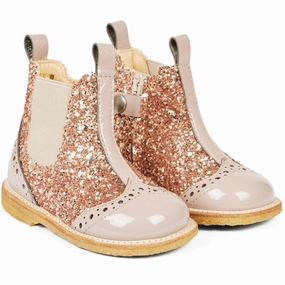 Edge And Ease Go-Mode Daily Angulus Dusty Almond/Maple Glitter/Elastic Classic Chelsea Glitter Boot