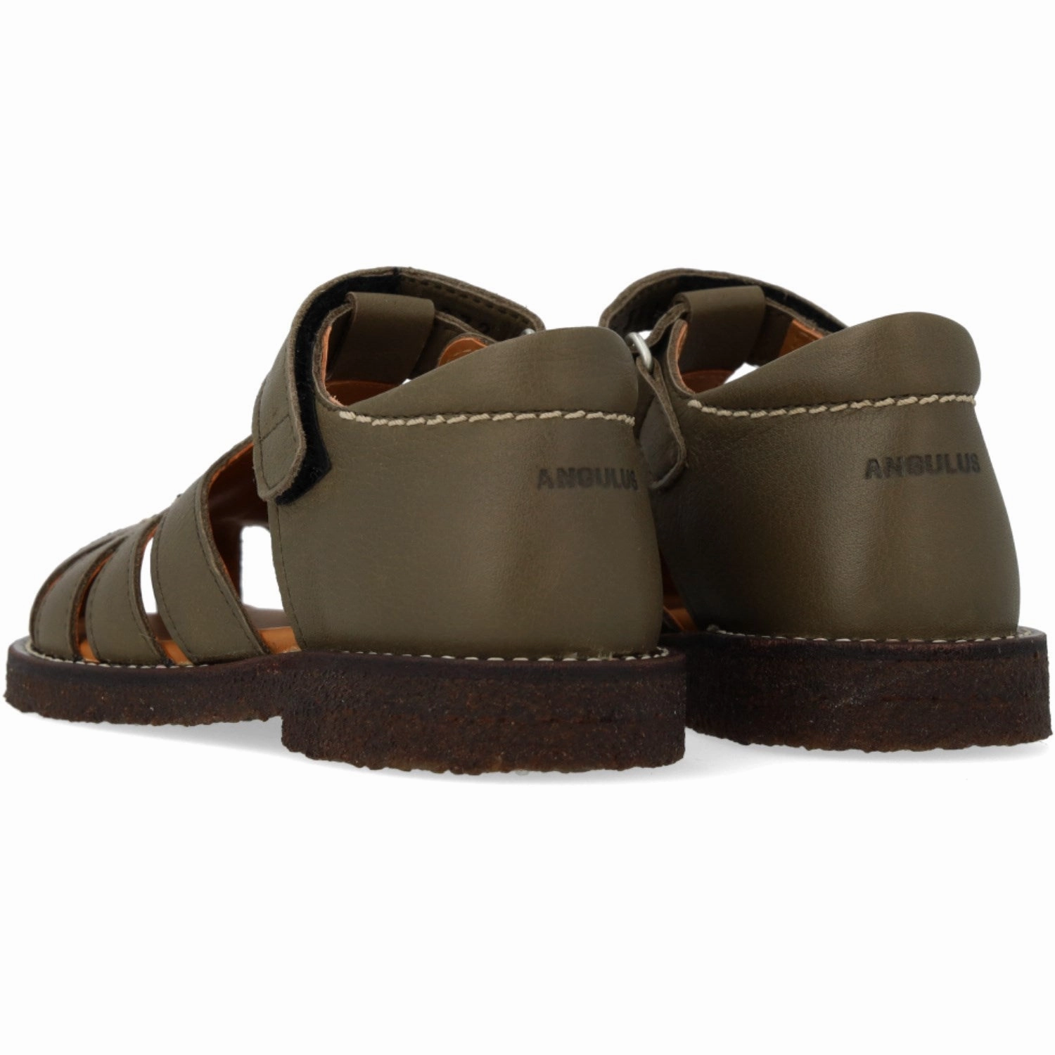 Angulus Forrest/Marshland Print Leathersandal Med Stjernedetalje Mobility Made Easy