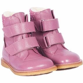 City-Functional Lifestyle Direction Angulus Heather/Heather Glitter Tex Boot With Velcro Closure