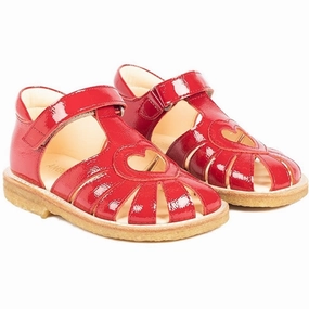 Form-To-Function Angulus Hjerte Sandals Dark Red