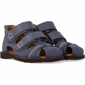 Angulus Indigo Sandal Med Stjernebroderi Core-Driven