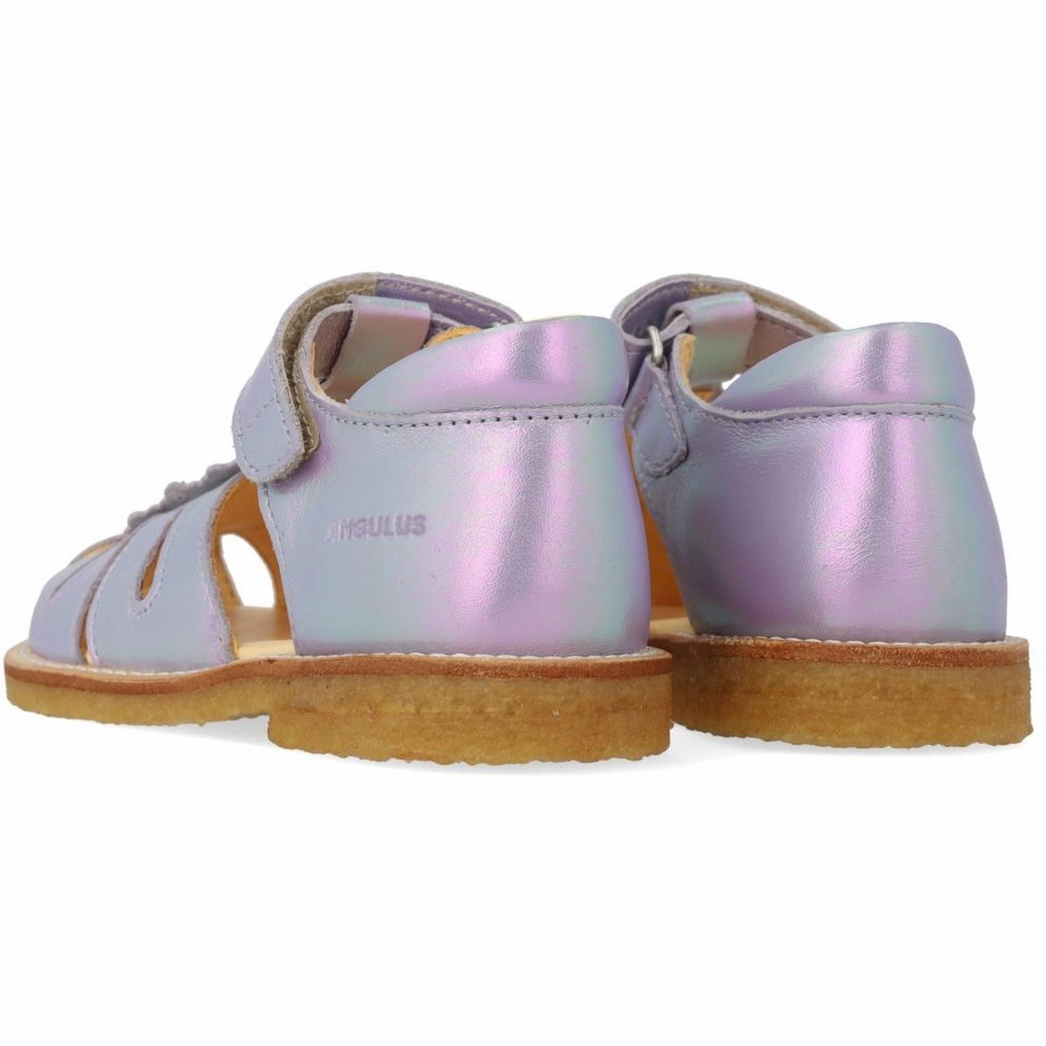 Angulus Iridescent Lilac Shine Sandal Med Dr?Bedetalje Lightweight Living Mindful Wear