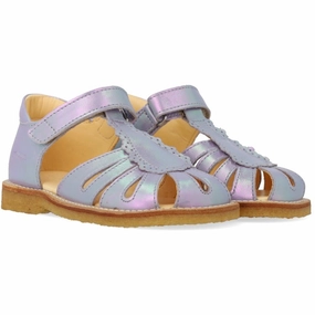 Refined Urbanism Go-Mode Ready Angulus Iridescent Lilac Shine Sandal Med Dr?Bedetalje
