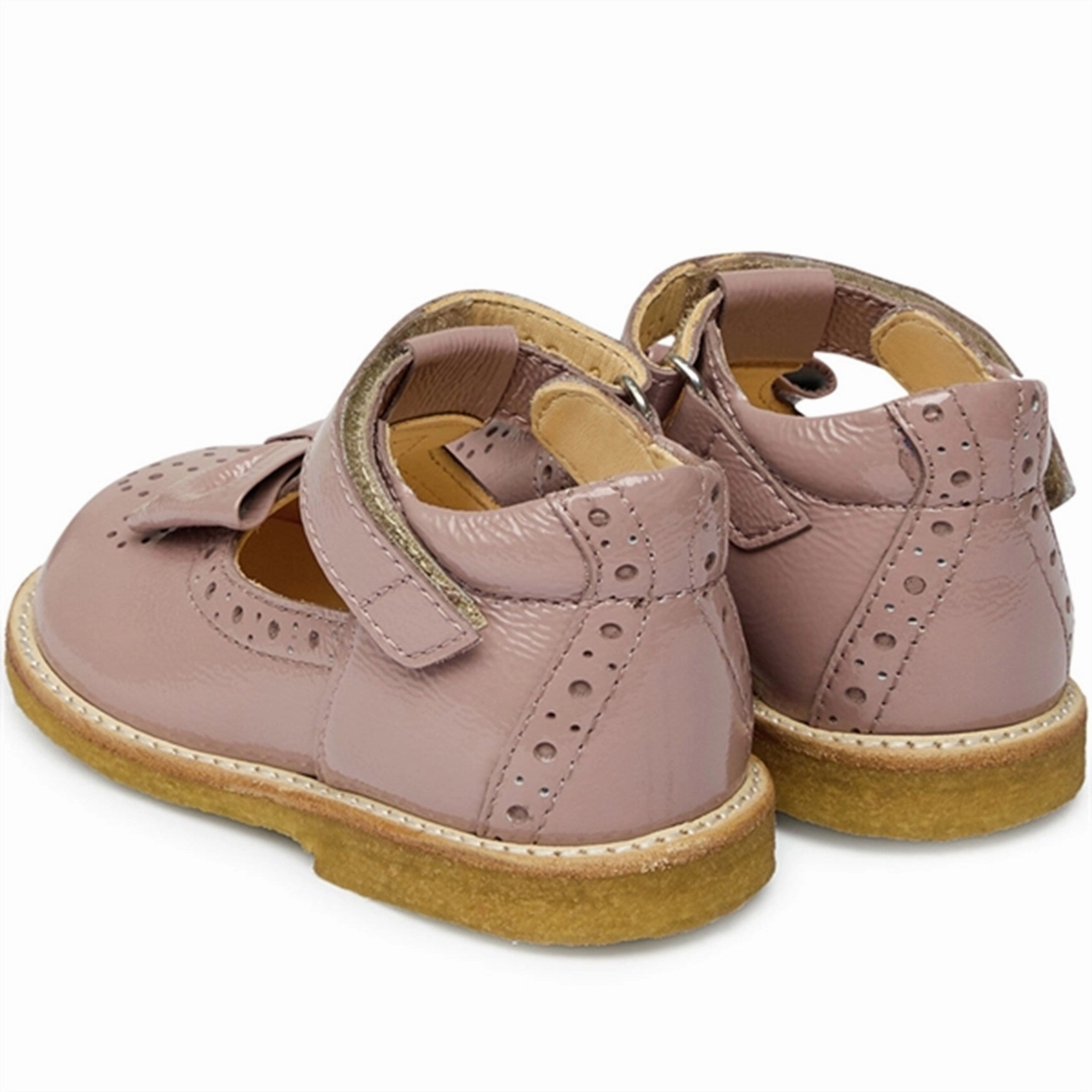 Angulus Mary Jane Shoes W Bow Rose Wearable Clarity