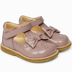 Flowline Fashion Angulus Mary Jane Shoes W Bow Rose
