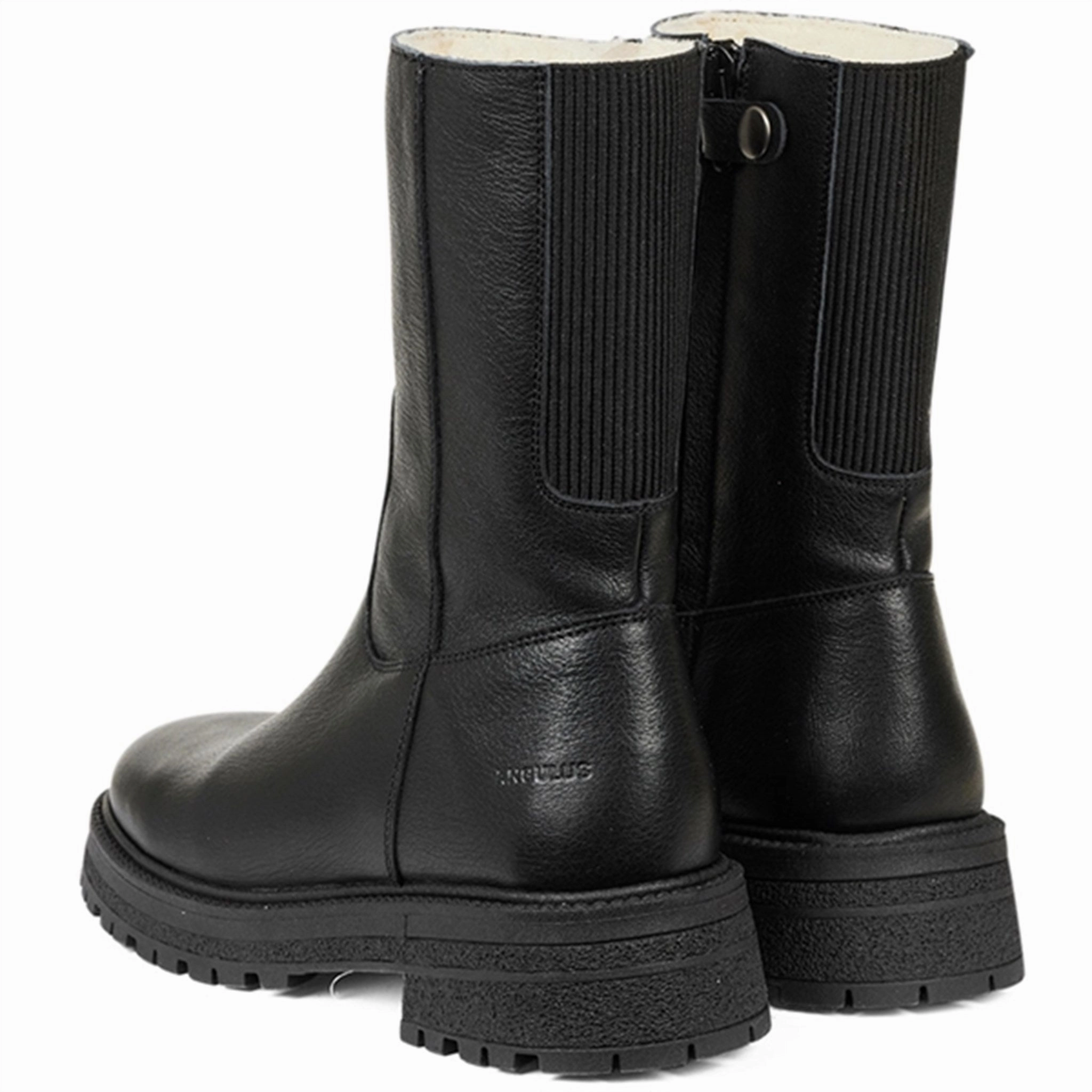 Angulus Mid-Cut Boots With Zipper Black/Black Simple City