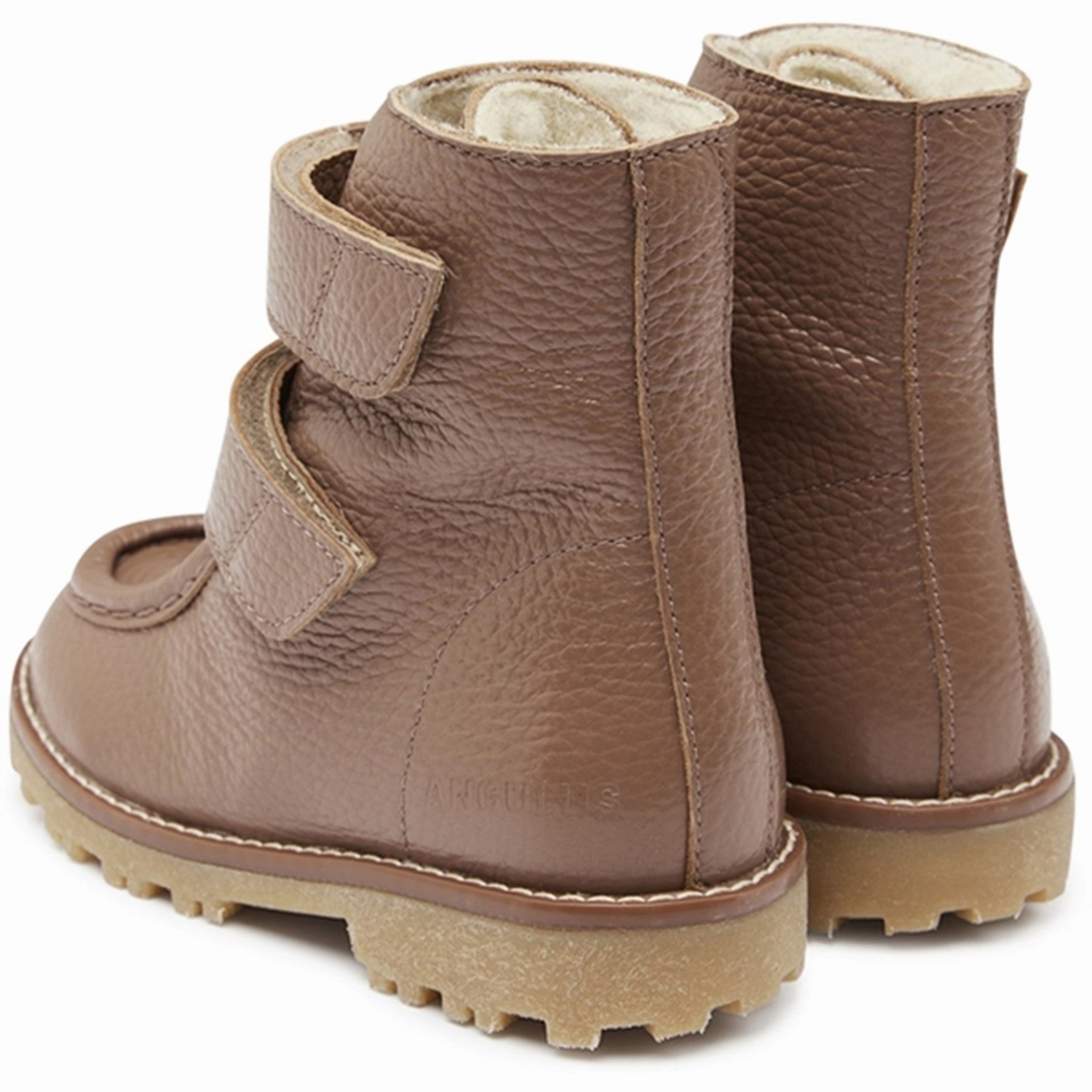 Angulus Mid-Cut St?Vle With Velcro Nougat Designed For Presence Built For Feel