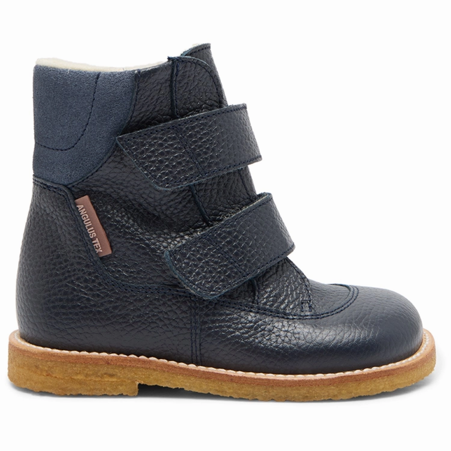 Timeless Cool Clean Citywear Angulus Navy/Blue Fand Tex-Boot Med Velcro Closure
