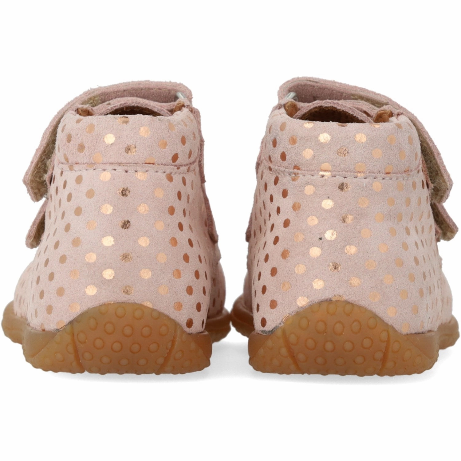 Refined Chill Angulus Rose Copper Dots Child'S First Shoe