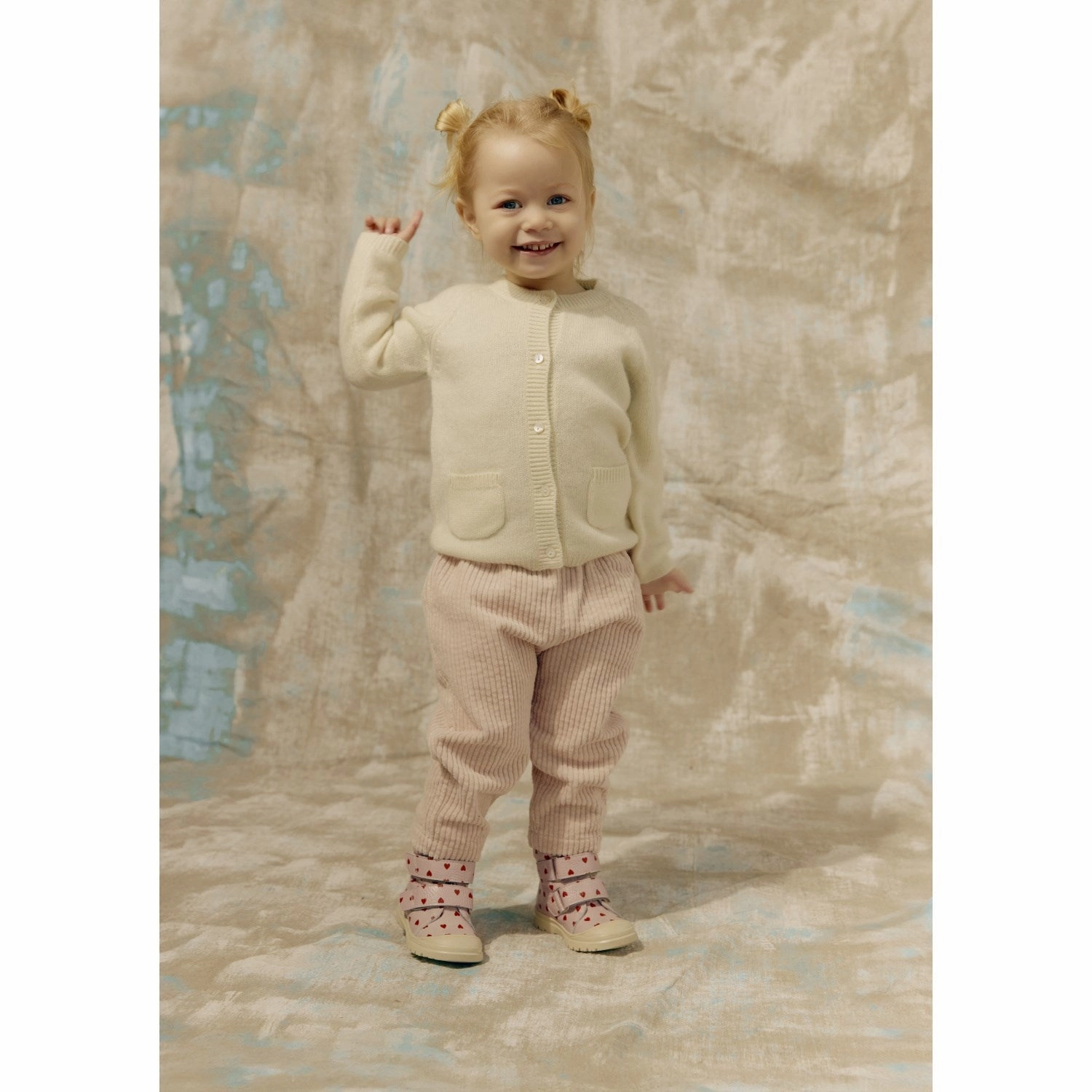Refined To Move Future-Neutral Angulus Rose Hearts Tex-Leatherst?Vle Med Merino Woolfoer Og Hjerteprint