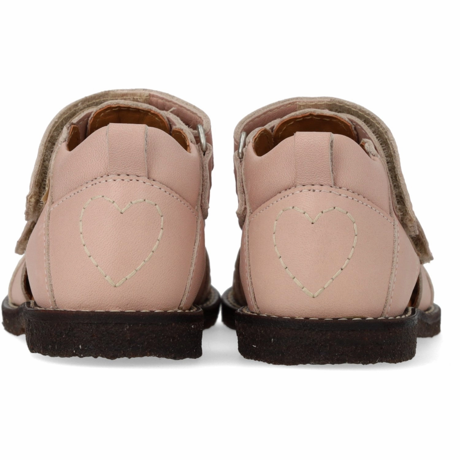 Angulus Rosebud Beginner Sandal Med Kontrast Hjertebroderi Active-Inspired