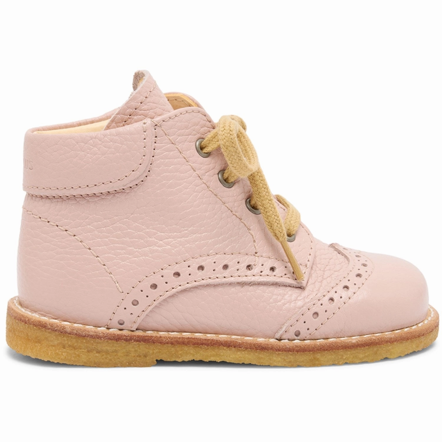 Angulus Rosebud Classic Lace-Up Shoe With Brogue Details Movement Architecture Designed For Pace