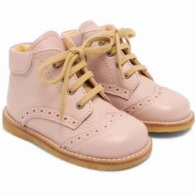 Angulus Rosebud Classic Lace-Up Shoe With Brogue Details Life In Layers