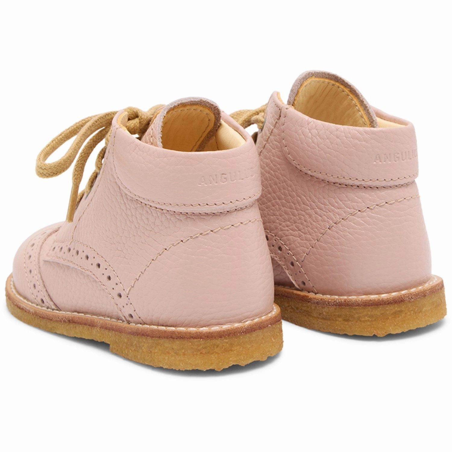 Angulus Rosebud Classic Lace-Up Shoe With Brogue Details Your Functional Form