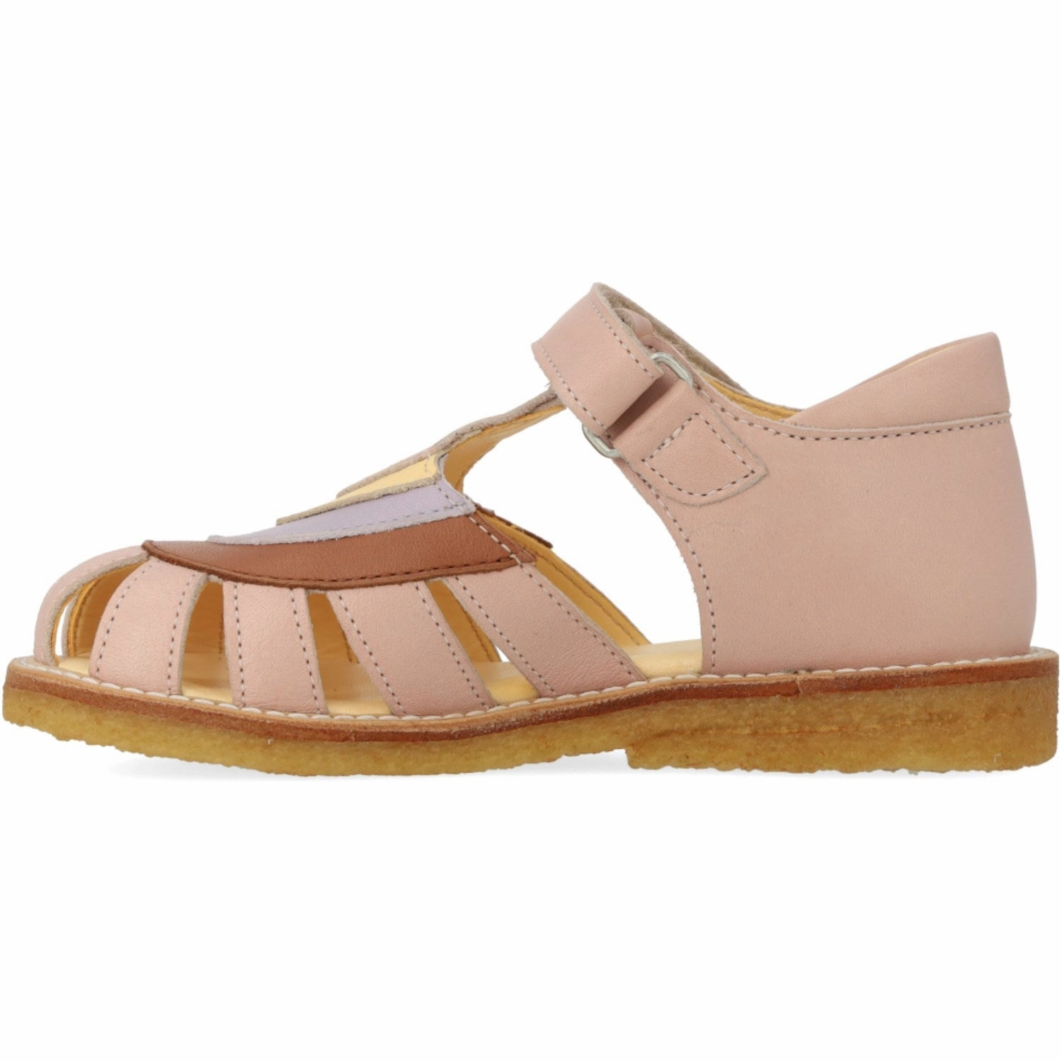 New Wave Fit Angulus Rosebud/Clay/Lilac Colourblock Regnbuesandal Med Velcro