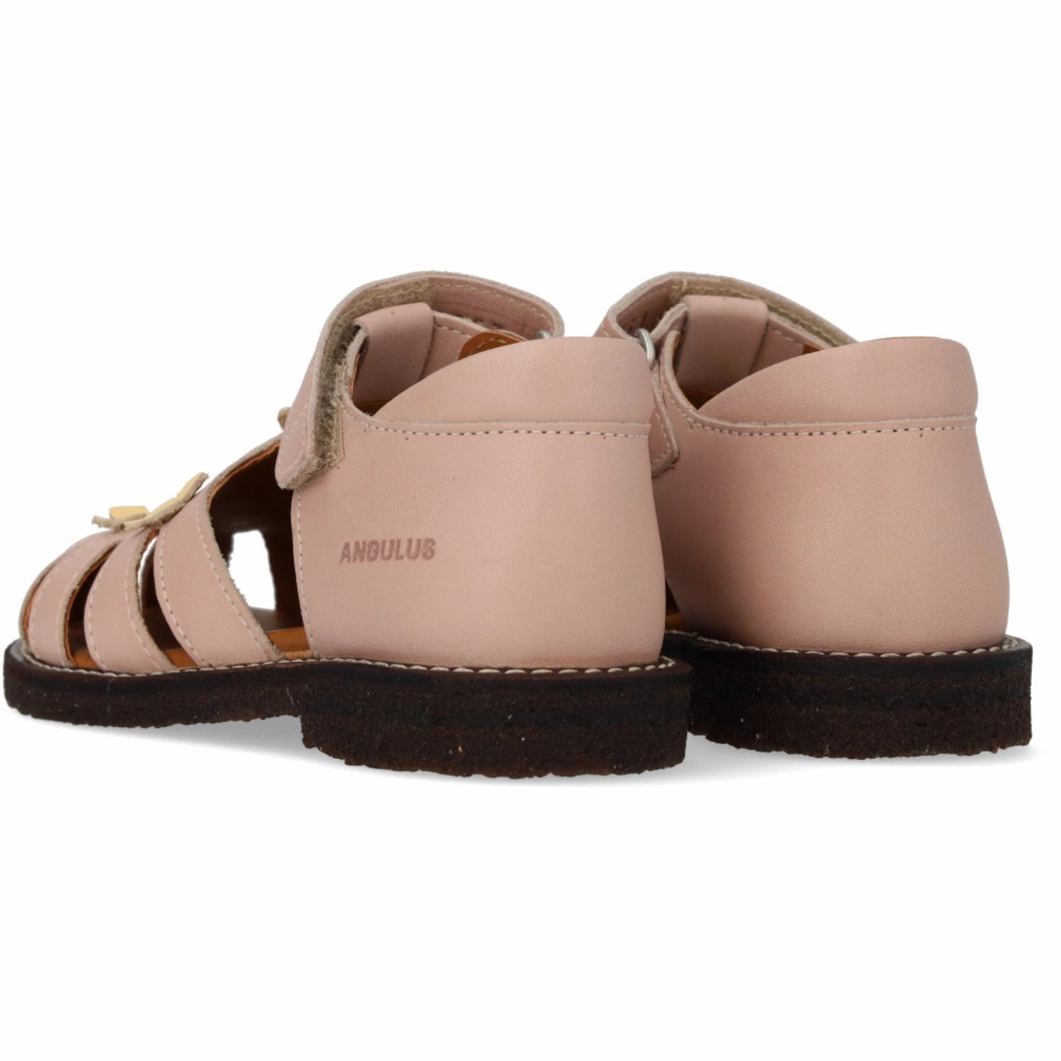 Street Clarity Precision-Made Angulus Rosebud/Mellow Yellow Sandal Med Blomsterapplikationer