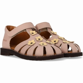 Angulus Rosebud/Mellow Yellow Sandal Med Blomsterapplikationer Future-Ready Fit