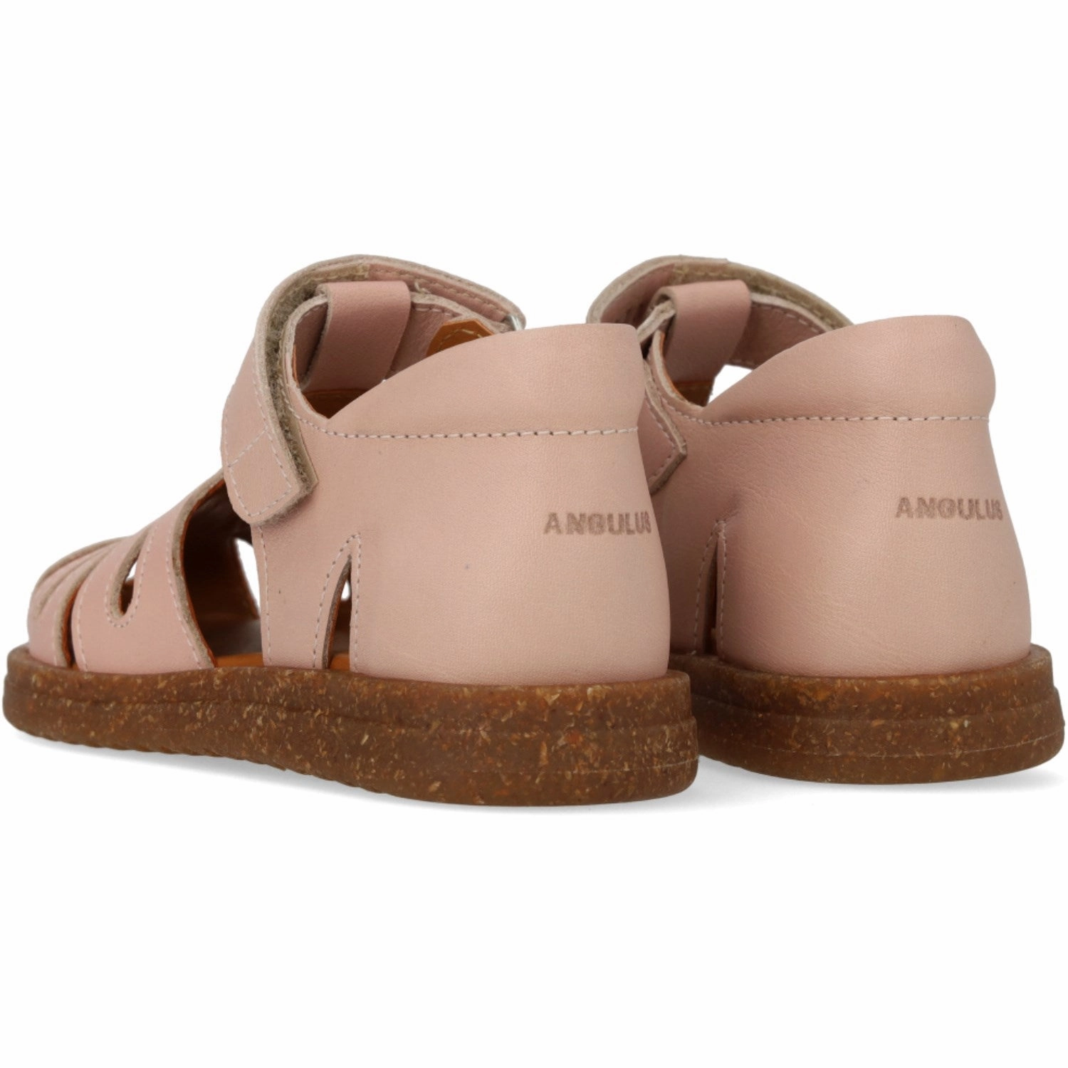 Timeless Motion Angulus Rosebud/Rosebud Glitter Leather Heart Sandal With Sparkling Glitter Heart