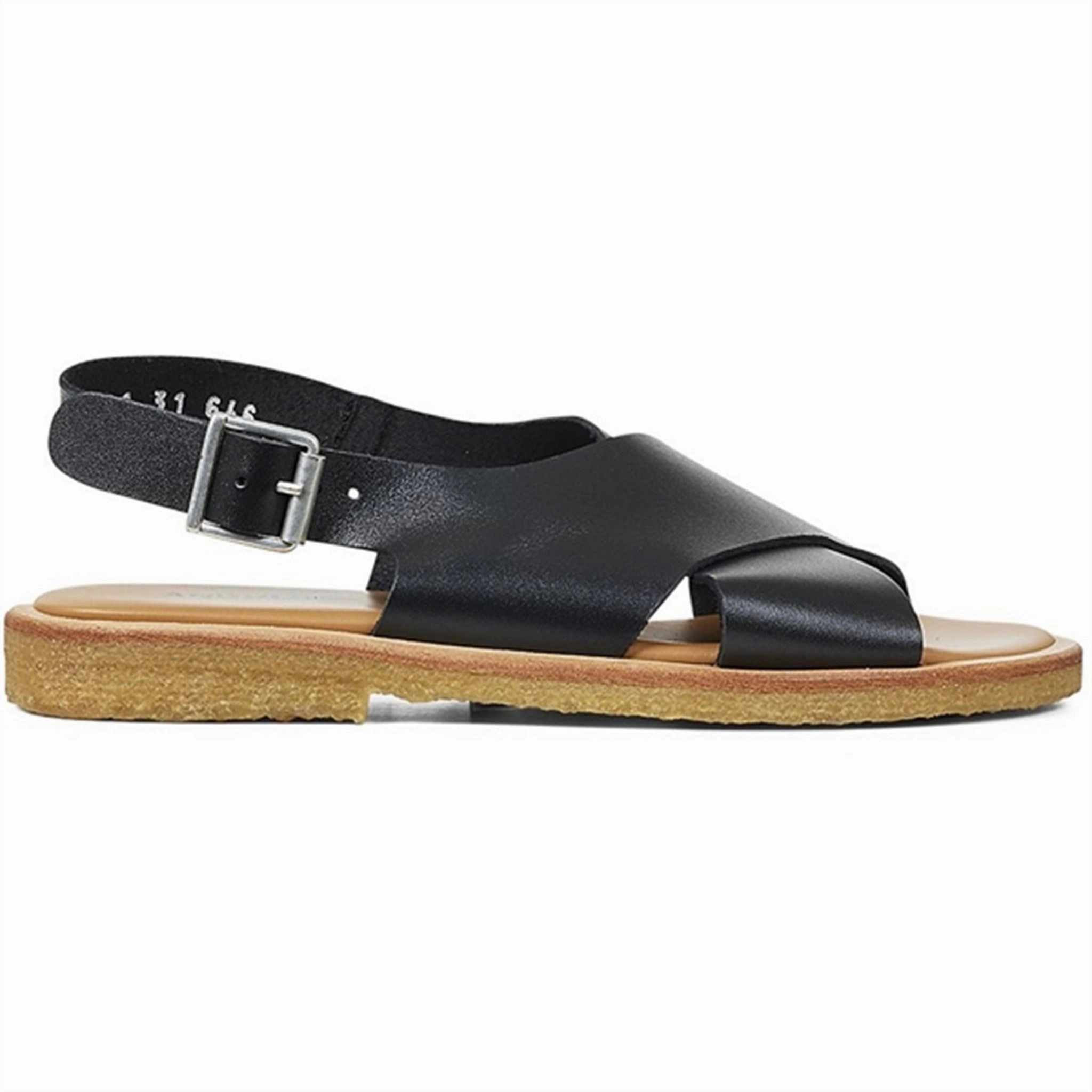 Integrated Lifestyle Smooth Layers Angulus Sandal W. Buckle Black