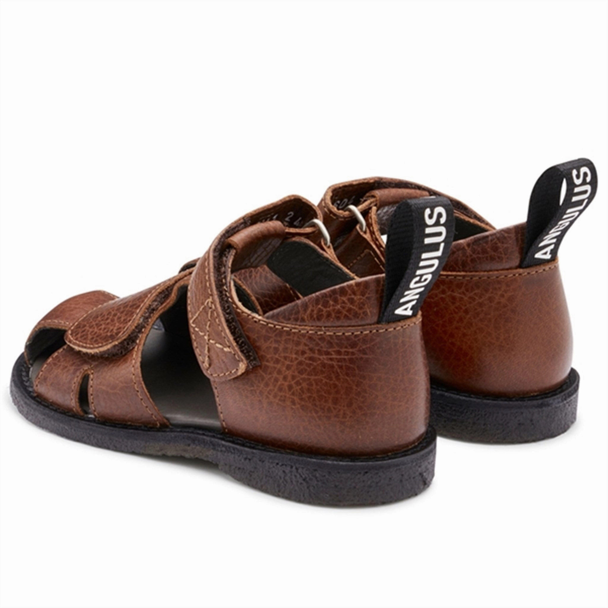 Angulus Sandal W. Velcro Cognac Daily Vibe