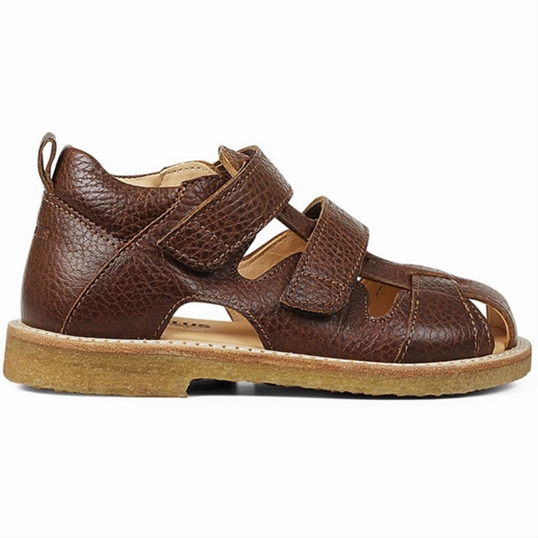 Angulus Sandal W. Velcro Medium Brown Curated For Motion