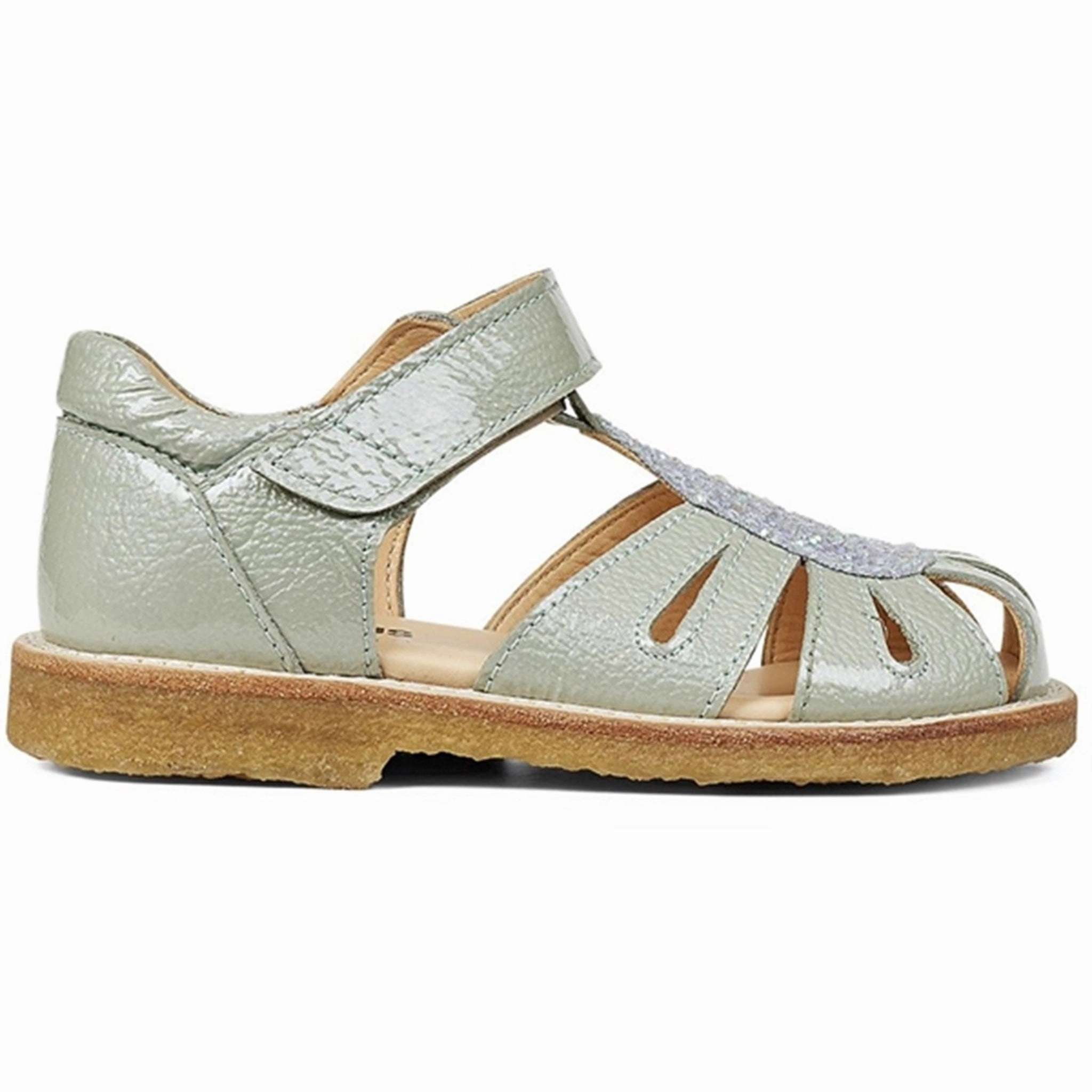 Urban Active Angulus Sandal W. Velcro Mint/Mint Glitter