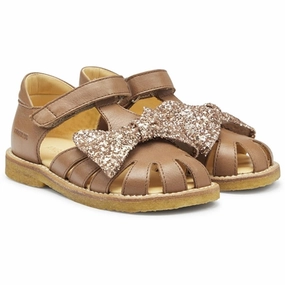 Minimal Focus Angulus Sandals Almond/Maple Glitter