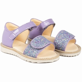 Angulus Sandals Lilac/Confetti Glitter Crafted Minimal