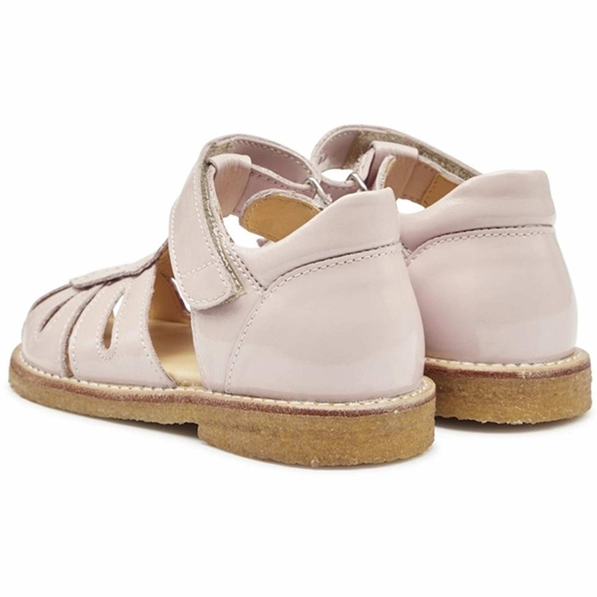 Angulus Sandals Pale Rose Crafted Silhouette